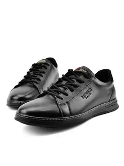Кеды кожаные черные на шнуровке BANDEROS 167368989 купить за 1 046 ₽ в интернет-магазине Wildberries