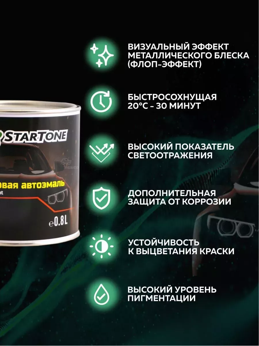 Эмаль базовая БЕЛАЯ готовая краска для авто 0,8л StartOne 167381374 купить  за 1 515 ₽ в интернет-магазине Wildberries