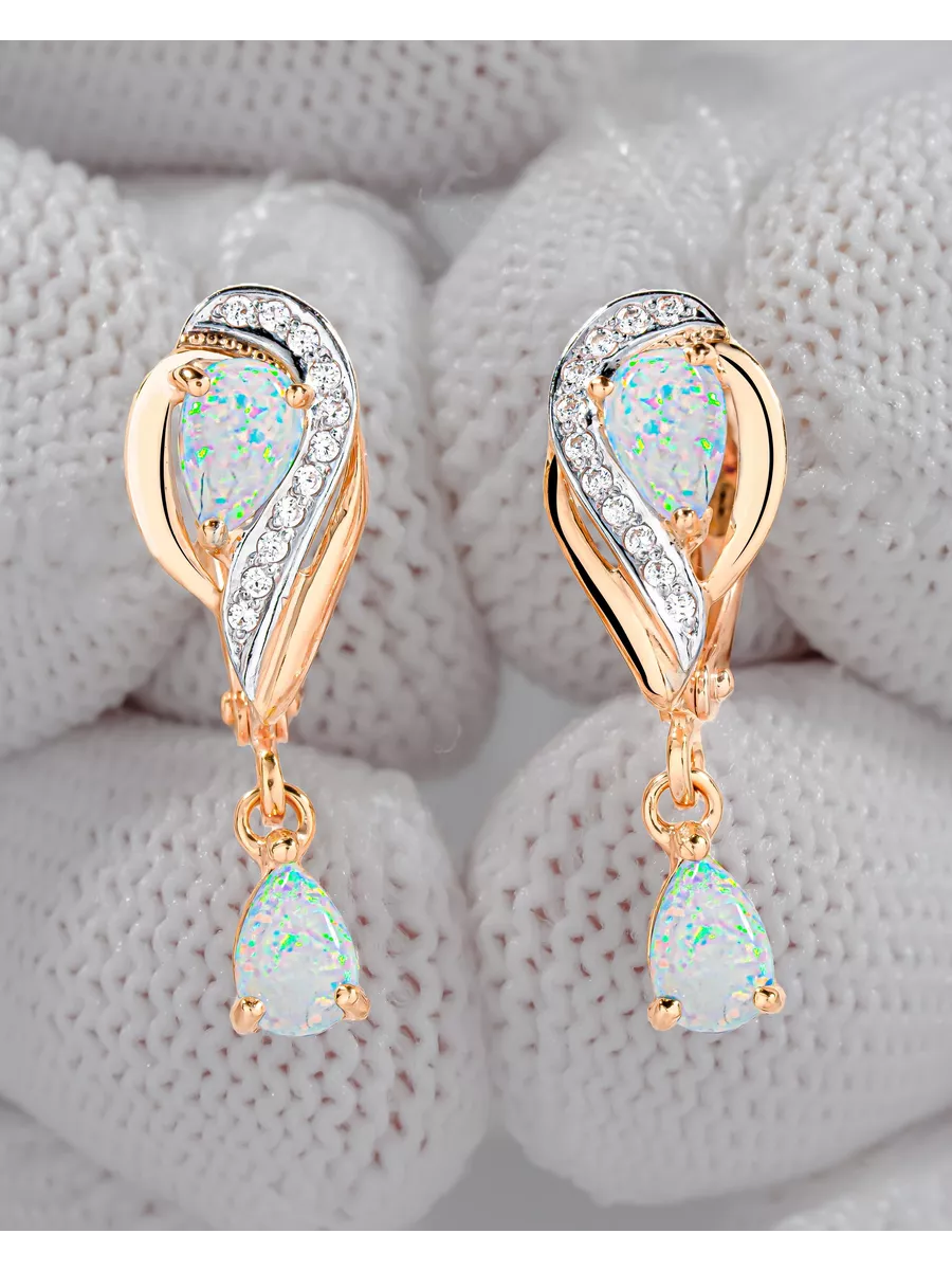 Серьги серебро 925 золото 585...