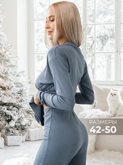 Костюм домашний лапша в рубчик Epifana Clothing Co. 167523161 купить за 1 545 ₽ в интернет-магазине Wildberries