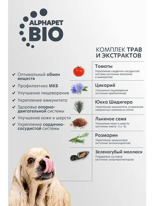 Сухой корм AlphaPet Superpremium для собак, мелкие, индейка, 0,5 кг, фото 3