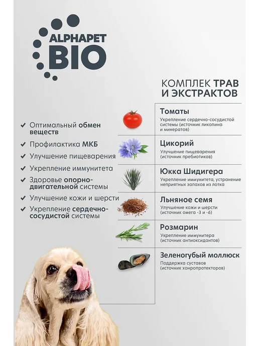 Сухой корм AlphaPet Superpremium Собакам для собак, мелкие, ягненок, 1,5 кг, фото 3