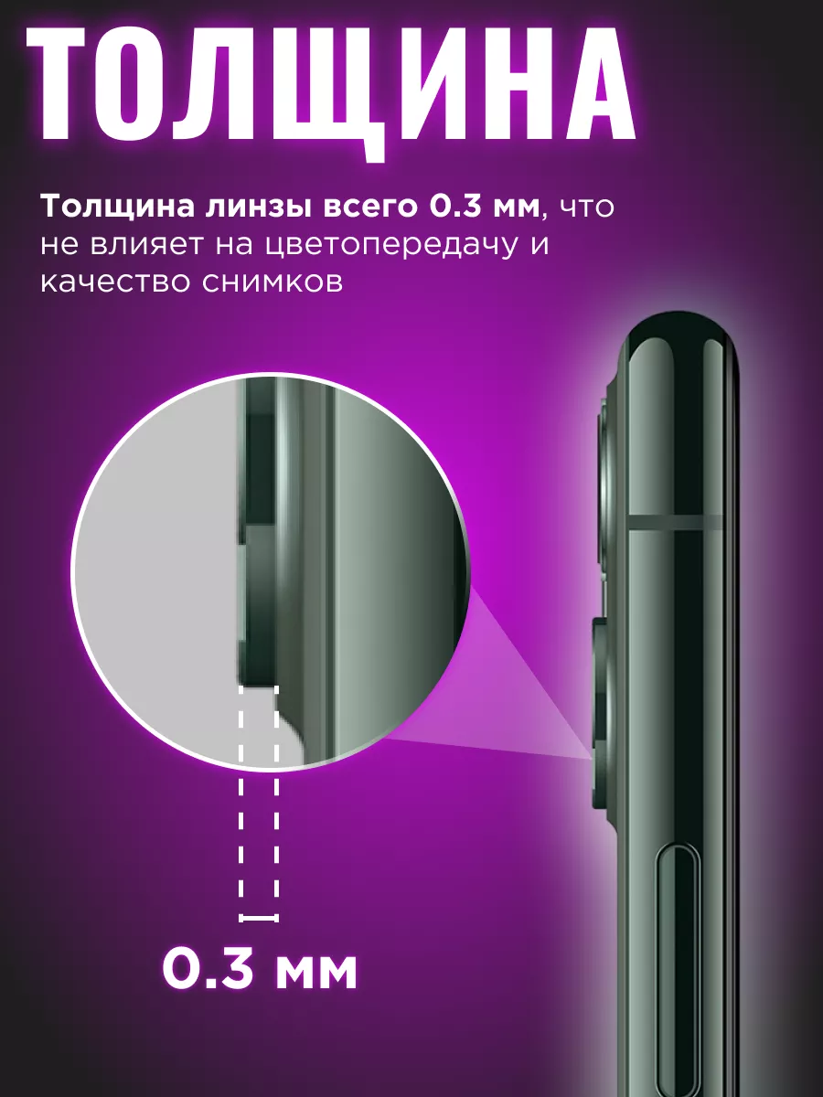 XCAMERA Стекло на камеру айфон 11/12 mini линзы iphone 11