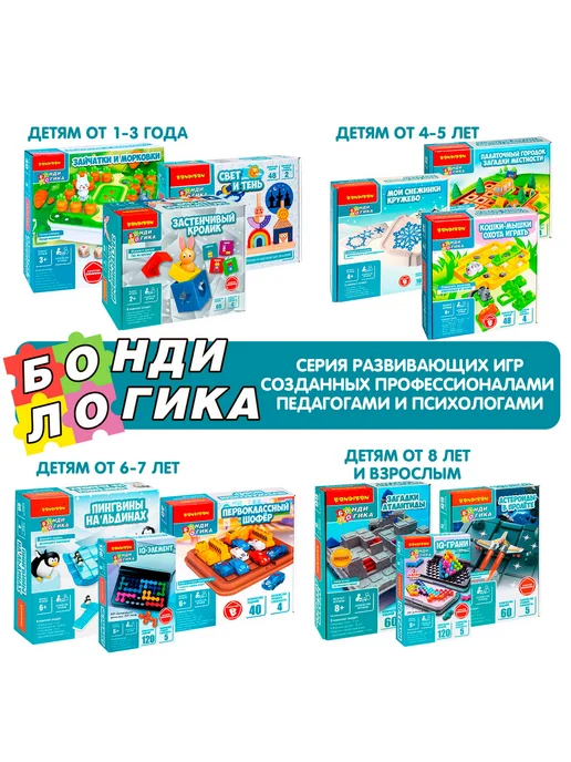 Bondibon Настольная игра головоломка Красная шапочка и серый волк, серый, фото 7