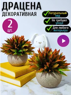 Искусственные растения в горшке Драцена T&D HOME 167608178 купить за 557 ₽ в интернет-магазине Wildberries