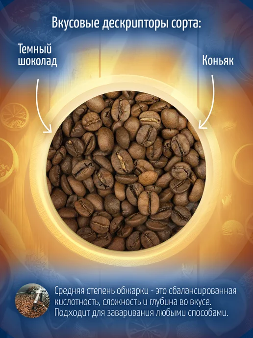 Mute Кофе в зернах Бразилия Шоколадный, 200 г, 200 г, фото 2