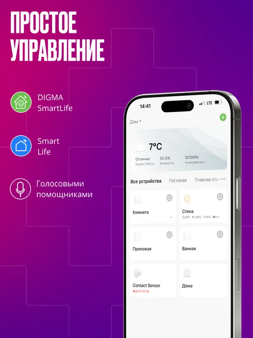 Izba Tech Умное реле Wi-Fi, контроллер на 2 канала, без нуля, белый, фото 5