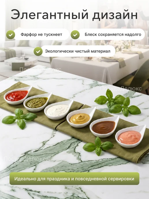 Wilmax England Набор соусников 25 мл 85x60 мм Wilmax, 85x60 мм, 25 мл, фото 3