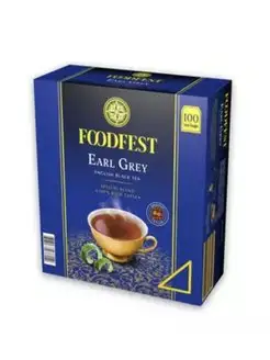 Чай черный Earl Grey с бергамотом, 100 пакетиков FOODFEST 167715601 купить за 539 ₽ в интернет-магазине Wildberries