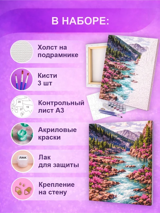 МыРисуем Картина по номерам с подрамником 40х50 Скелет АРТ, 40x50, фото 2