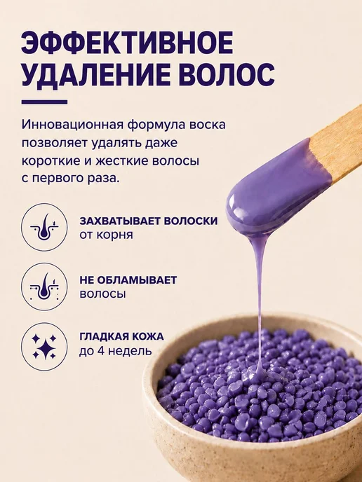 Hard Wax Beans Воск для депиляции гранулы 100 гр, 500 г, фото 3