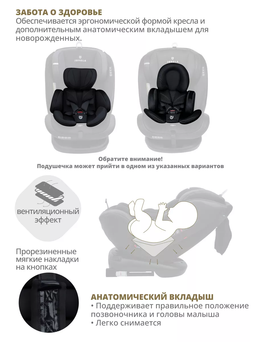 Автокресло поворотное Moon ISOFIX 0-36 кг до 12 лет JOVOLA 167767850 купить  за 11 946 ₽ в интернет-магазине Wildberries