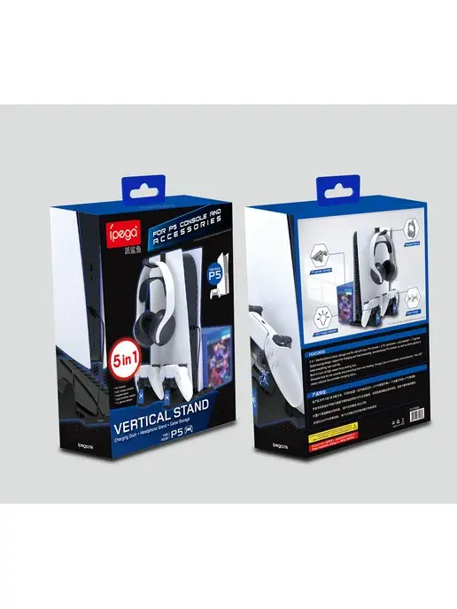 iPega Док-станция для Playstation 5, черный, фото 7