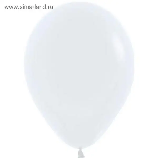 Шар латексный 12", пастель, белый, набор 50 шт.