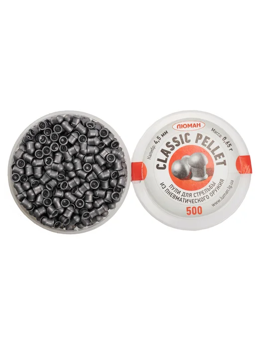 Люман Пули для пневматики 4.5 мм Classic Sport pellets 0.52г 400шт, 0,65 г, 500 шт, фото 3