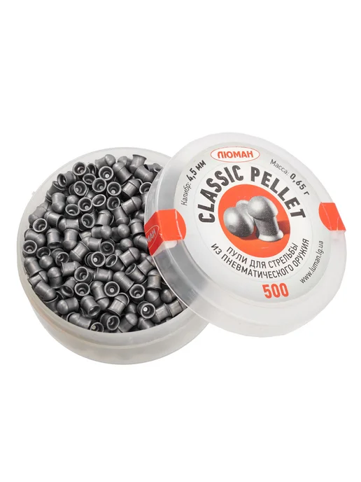 Люман Пули для пневматики 4.5 мм Classic Sport pellets 0.52г 400шт, 0,65 г, 500 шт, фото 4