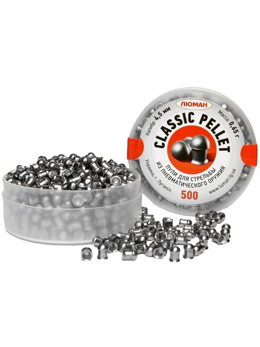 Люман Пули для пневматики 4.5 мм Classic Sport pellets 0.52г 400шт, 0,65 г, 500 шт, фото 6