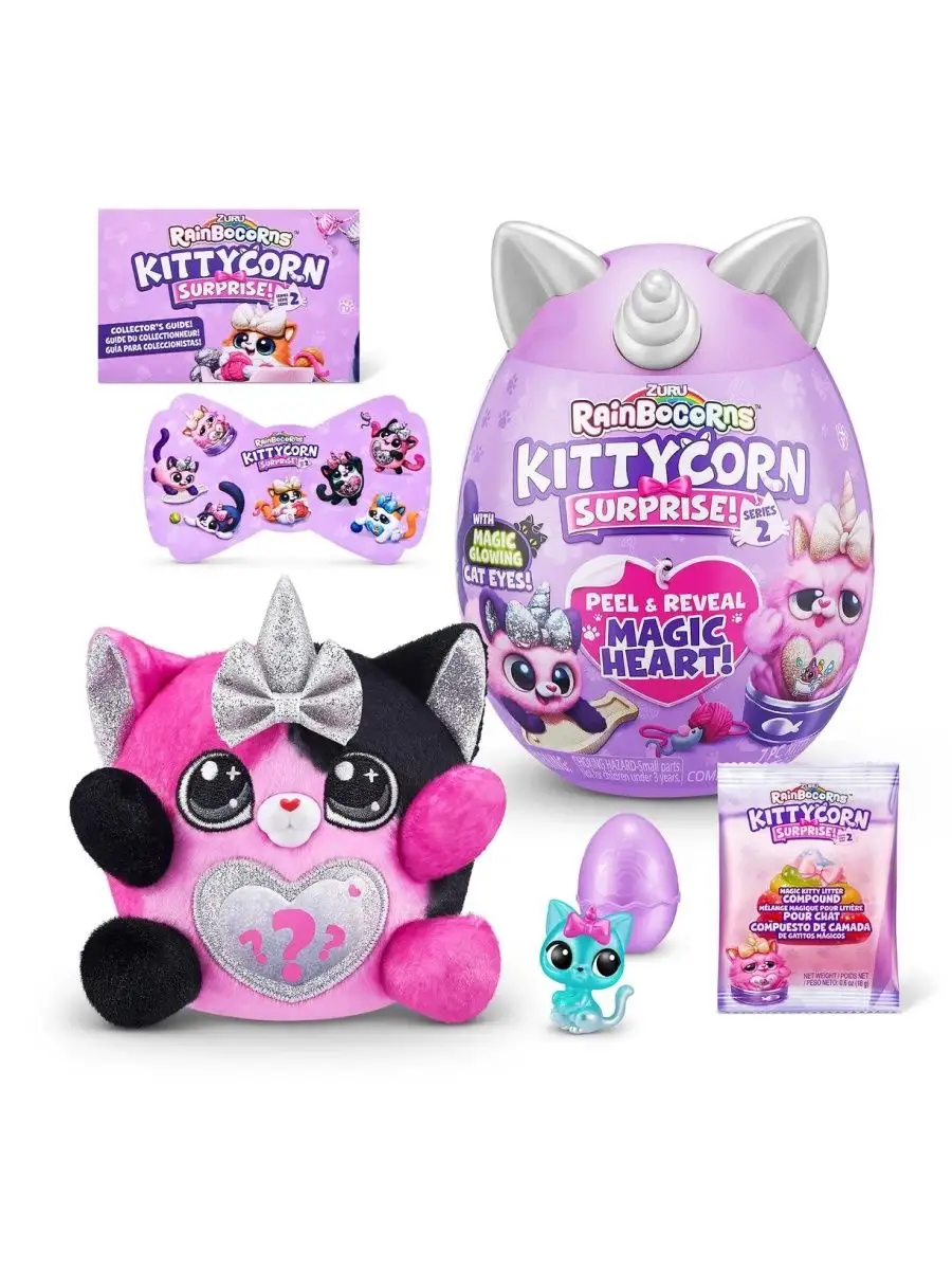 Игрушка Rainbocorns Kittycorn Яйцо (Сюрприз) 9279 ZURU 167818926 купить за  1 710 ₽ в интернет-магазине Wildberries