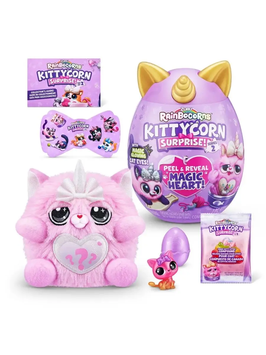 Игрушка Rainbocorns Kittycorn Яйцо (Сюрприз) 9279 ZURU 167818926 купить за  1 318 ₽ в интернет-магазине Wildberries