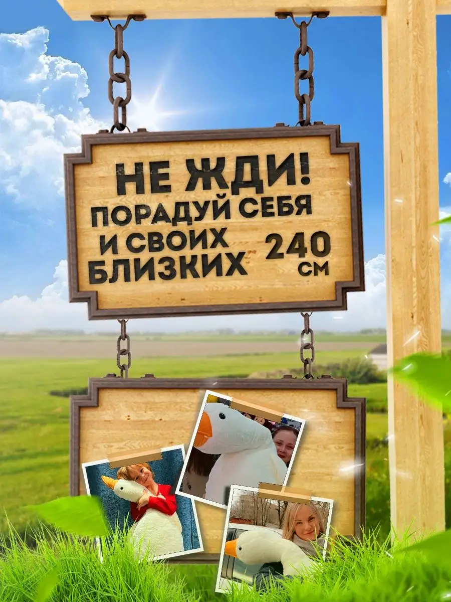 Мягкая игрушка Гусь Обнимусь Подушка игрушка 167864297 купить за 2 324 ₽ в  интернет-магазине Wildberries