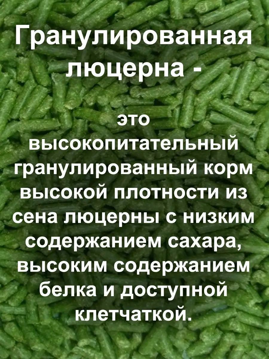 Люцерна гранулированная 5кг магазин Гранула 167881189 купить в  интернет-магазине Wildberries