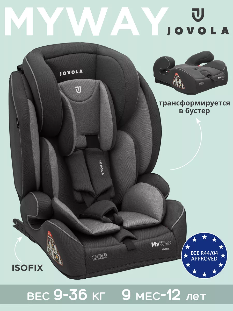 Автокресло бустер 2 в 1 MyWay ISOFIX 9-36кг до 12 лет