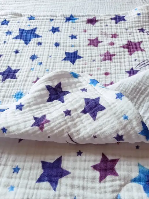VERTA baby Полотенце детское с капюшоном муслиновое, 95x95 см, фото 4