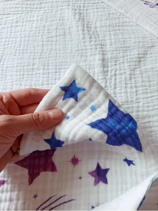 VERTA baby Полотенце детское с капюшоном муслиновое, 95x95 см, фото 5