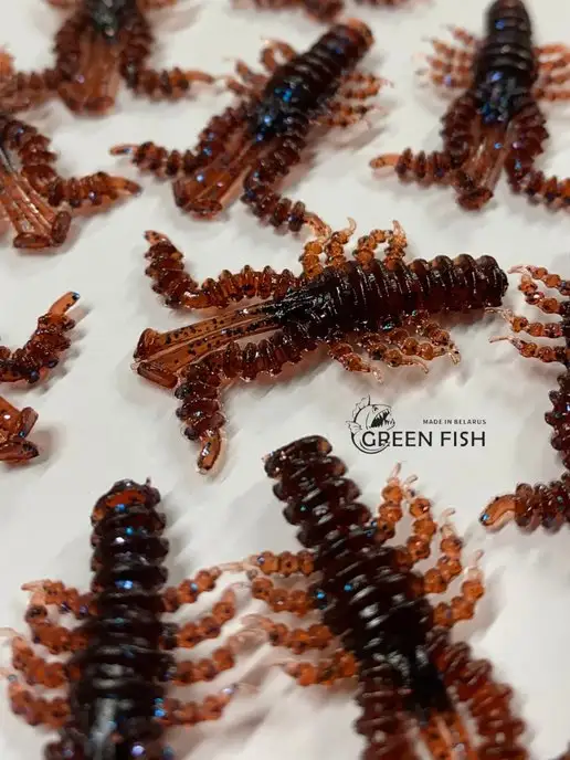 Green Fish Приманки силиконовые для рыбалки на хищника GF Mоsya 1.5" 11, зеленый, фото 2