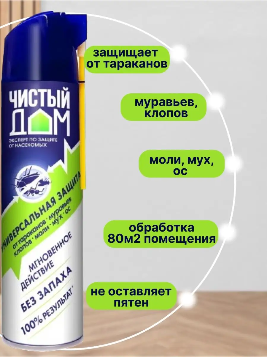 Супер Универсальный Аэрозоль 600 мл Чистый дом 167985479 купить за 907 ₽ в  интернет-магазине Wildberries