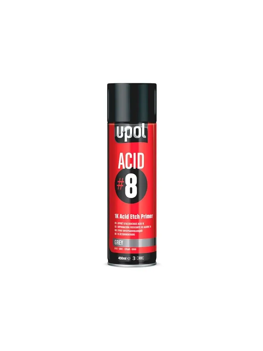 Грунт кислотный 1K U-POL ACID/AL Acid 8 Etch Primer 450 мл. U-POL 167990940  купить за 1 421 ₽ в интернет-магазине Wildberries