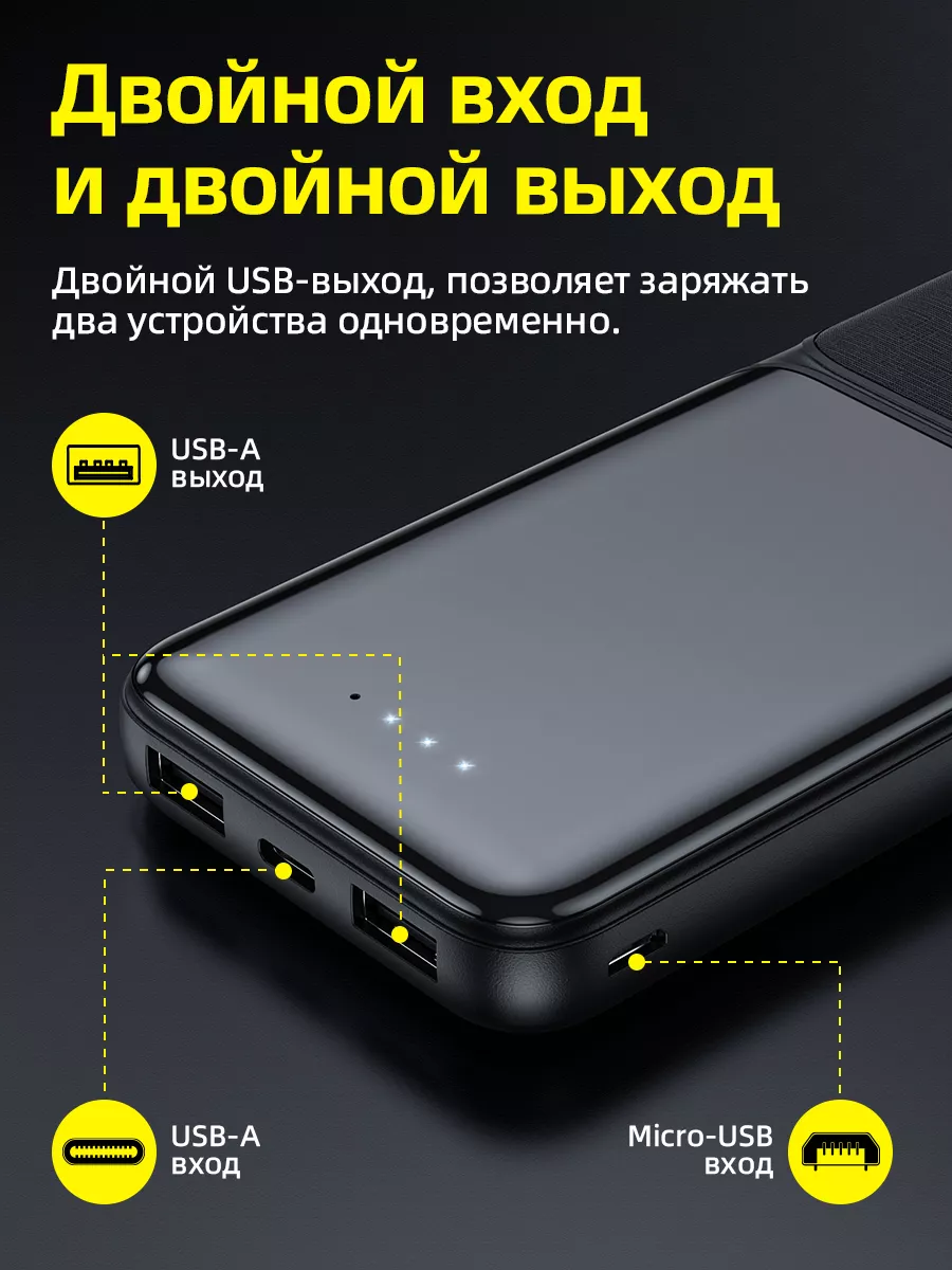 Пауэрбанк для телефона, power bank 10000 Borofone 167991323 купить за 850 ₽  в интернет-магазине Wildberries