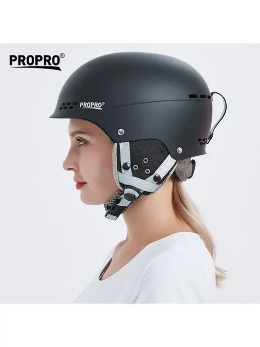 ProPro Шлем горнолыжный сноубордический Pro Pro, черный