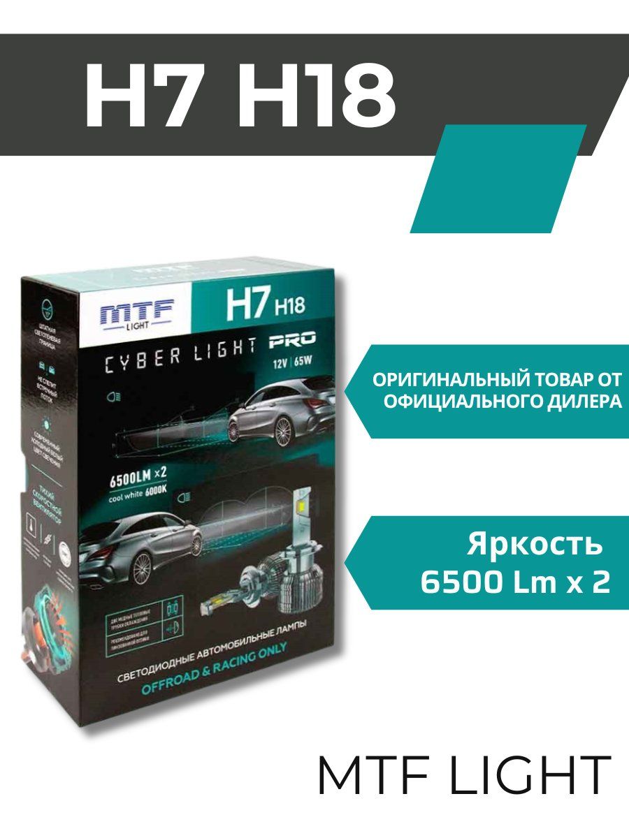 Mtf cyber light pro h7. H7 Cyber Light 6000к. Led MTF Cyber Light Pro.