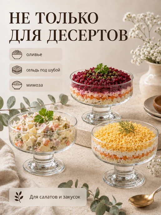 Pasabahce Креманки для десерта и мороженого 310 мл. 6 шт, 310 мл, 6 шт, фото 7