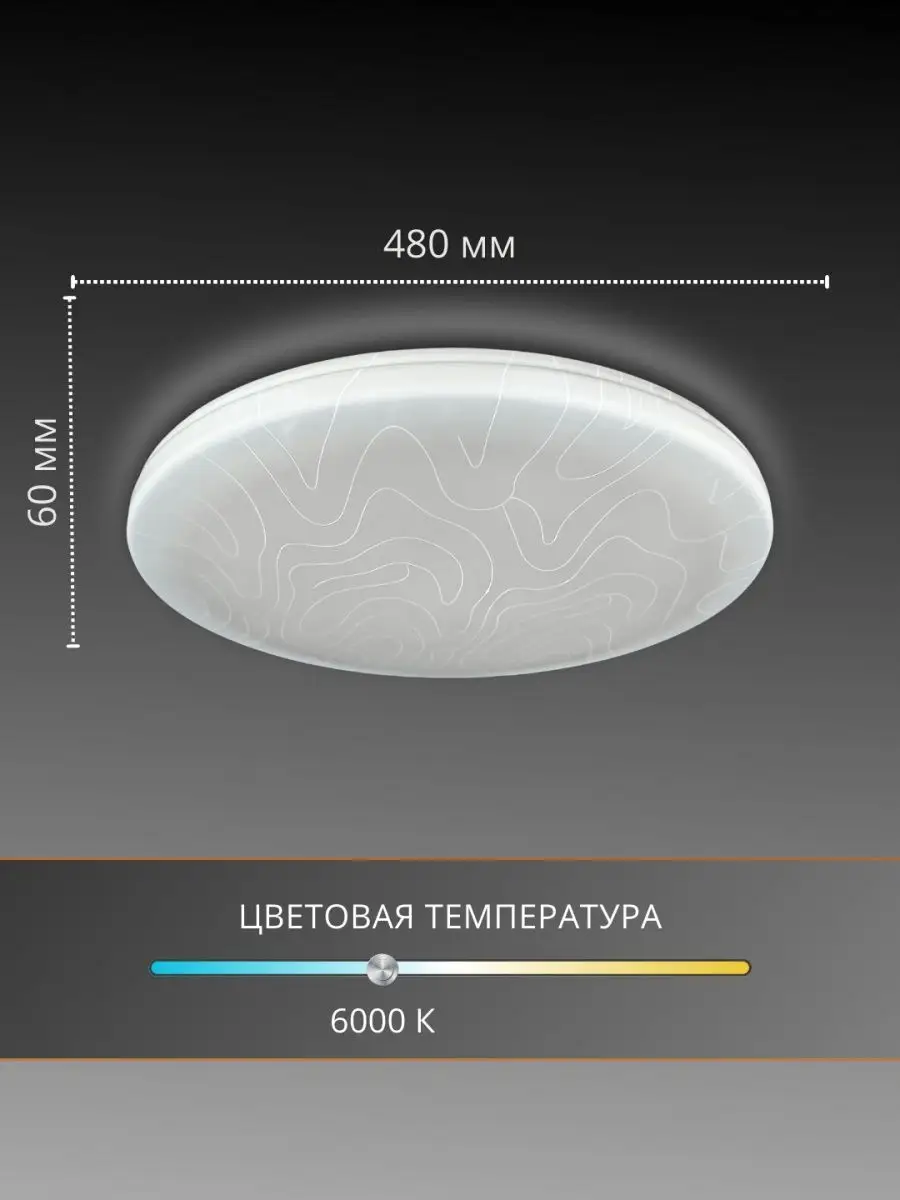 Светильник LED настенно-потолочный 