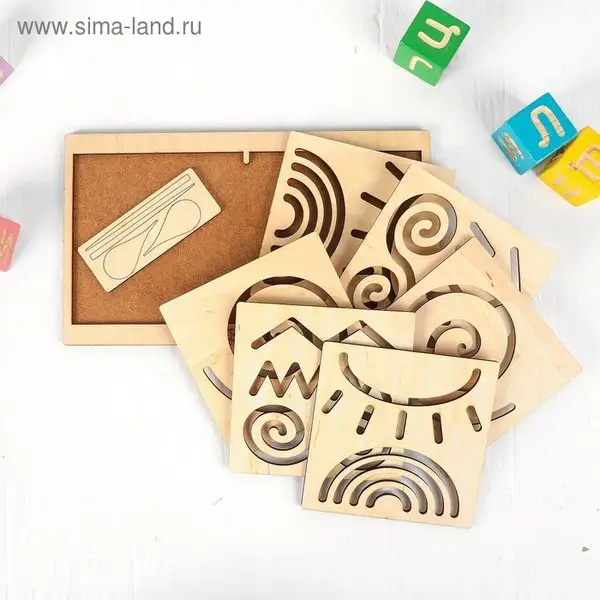 Межполушарная развивающая доска "Круг" головоломка для детей