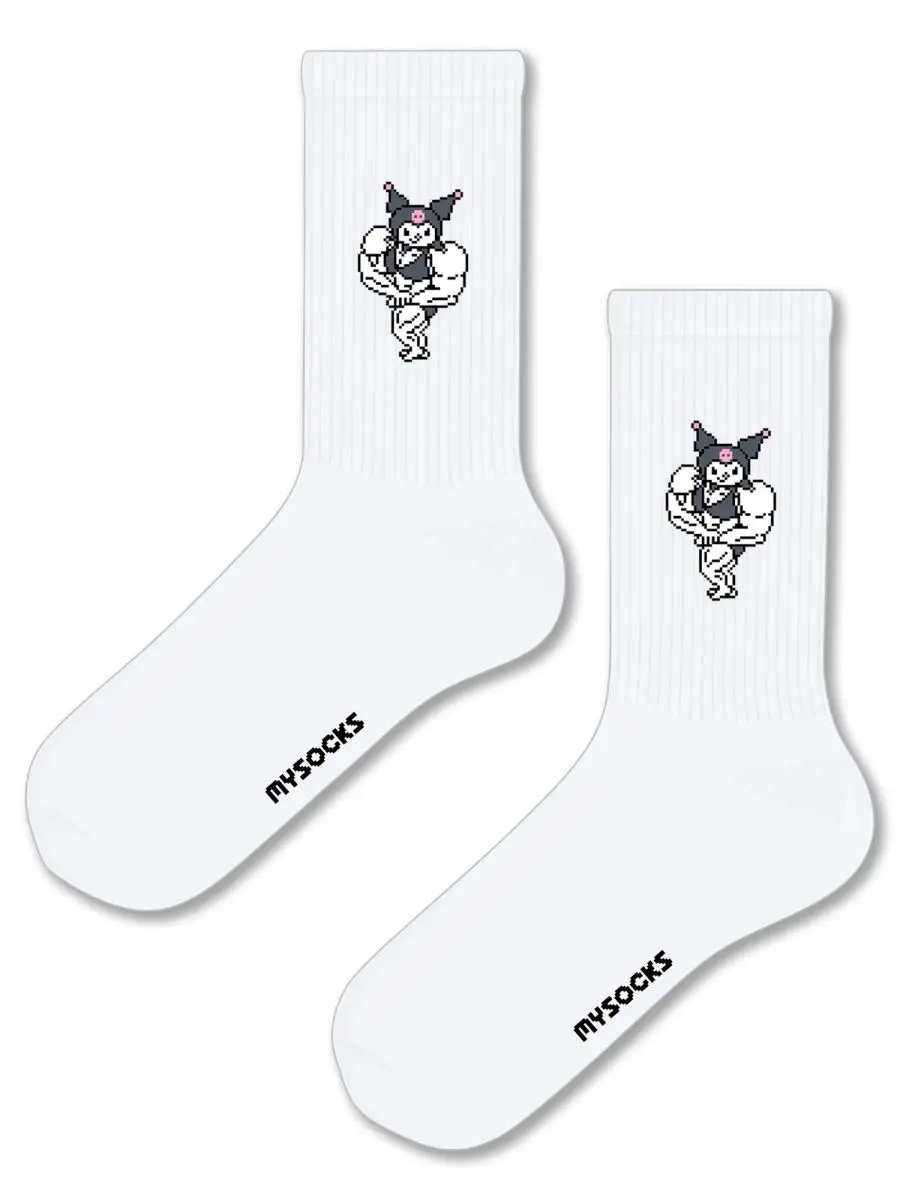 Носки с принтом Хеллоу Китти Куроми Качок Мем Hello Kitty MySocks 168173461  купить за 349 ₽ в интернет-магазине Wildberries