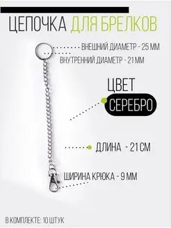 Фурнитура для брелков Tubikspb 168205892 купить за 168 ₽ в интернет-магазине Wildberries