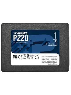 SSD жесткий диск SATA2.5" 1TB P220 P220S1TB25 PATRIOT 168213151 купить за 5 521 ₽ в интернет-магазине Wildberries