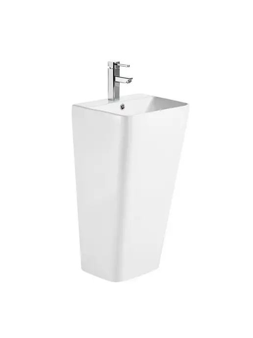 Azario Раковина напольная FRETTA SQUARE 44х38х83.5 см AZ-302, 44x38x83.5 см, фото 7