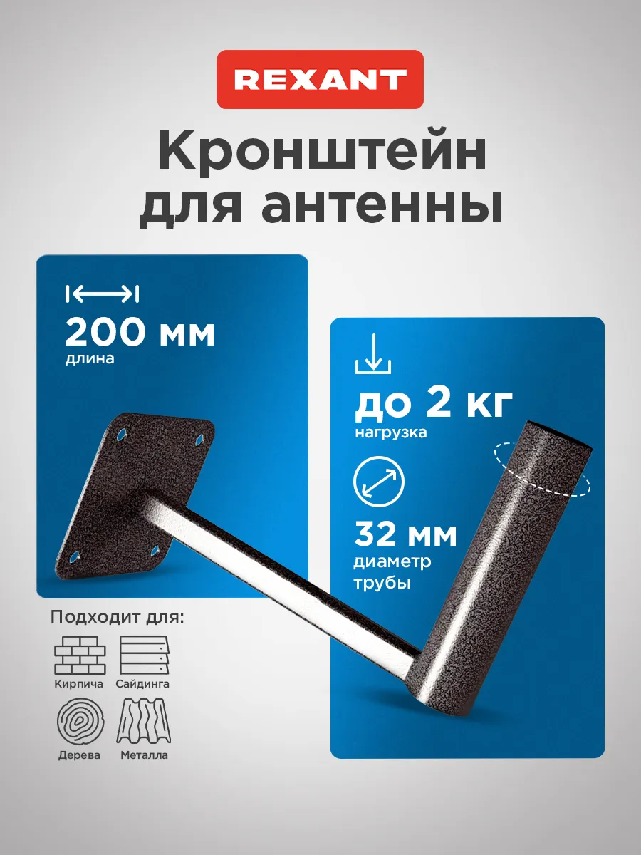 Кронштейн для антенны уличный на стену
