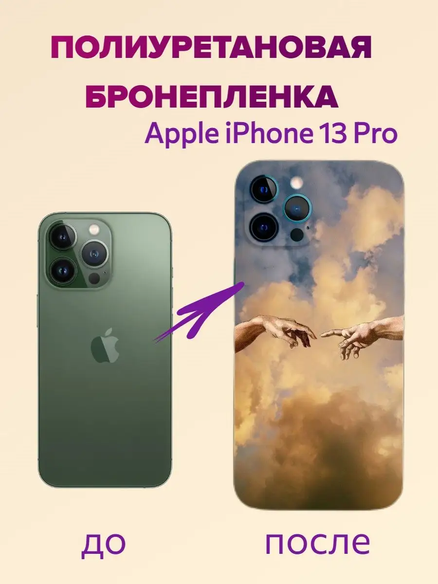 Цветная текстурная пленка на крышку iPhone 13 Pro AKSDiadem 168270090  купить за 456 ₽ в интернет-магазине Wildberries