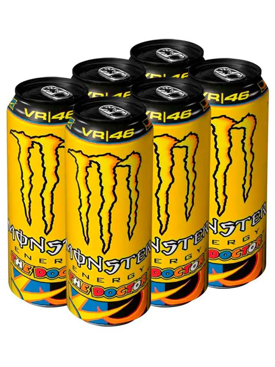 Энергетик напиток Монстер Энерджи Doctor VR46 цитрус, 500мл Monster Energy  168283179 купить в интернет-магазине Wildberries