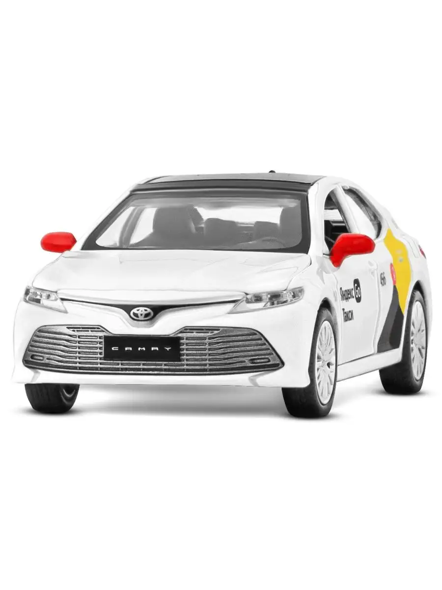 Машинка Toyota Camry такси Яндекс GO белая 1/34 JВ1251483 АВТОПАНОРАМА  168308517 купить в интернет-магазине Wildberries