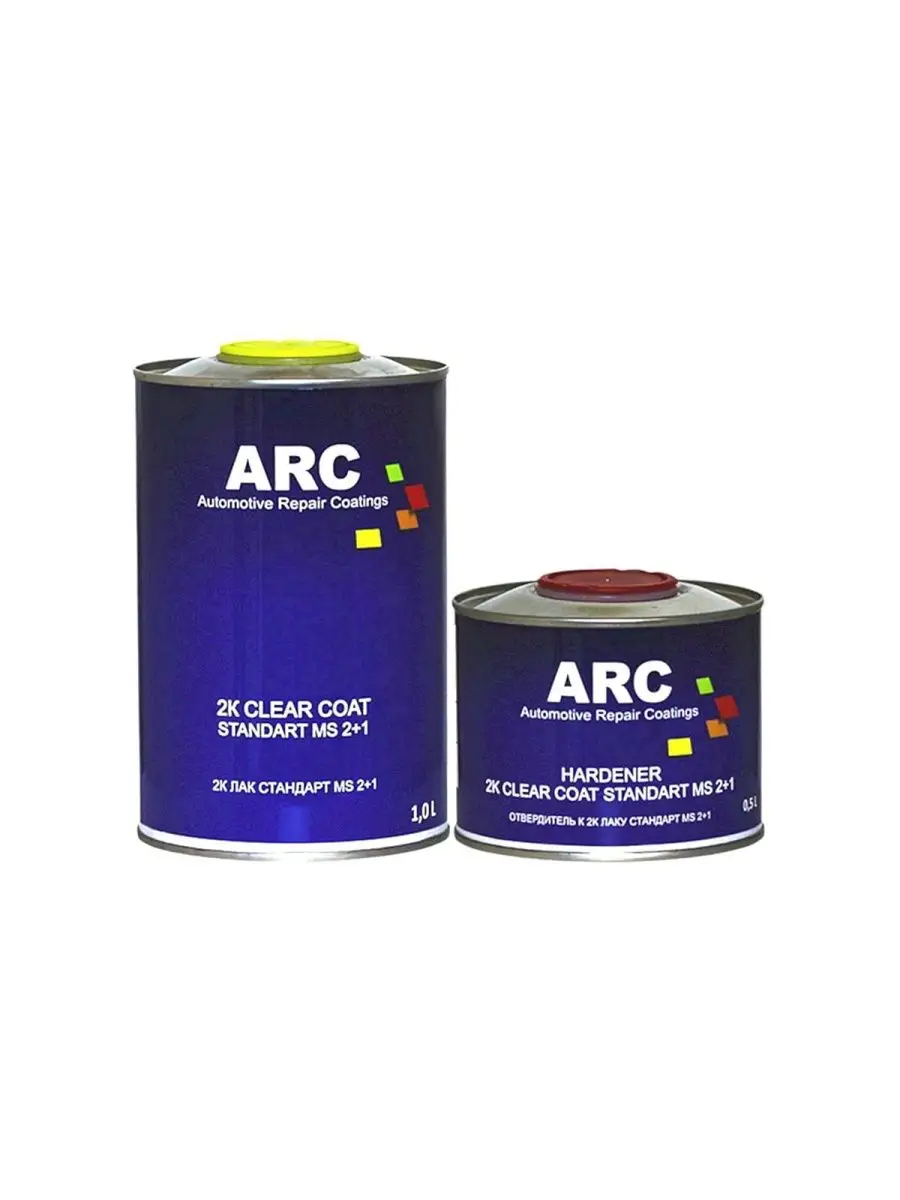 ARC Clear Standard MS Акрил-полиуретановый лак 1 + 0,5 л. ARC 168313061  купить за 2 472 ₽ в интернет-магазине Wildberries