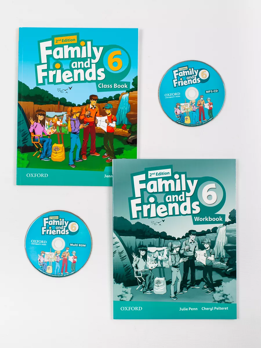 Комплект Family and Friends 6: Class book + Workbook + CD Oxford University  Press 168315762 купить за 2 398 ₽ в интернет-магазине Wildberries