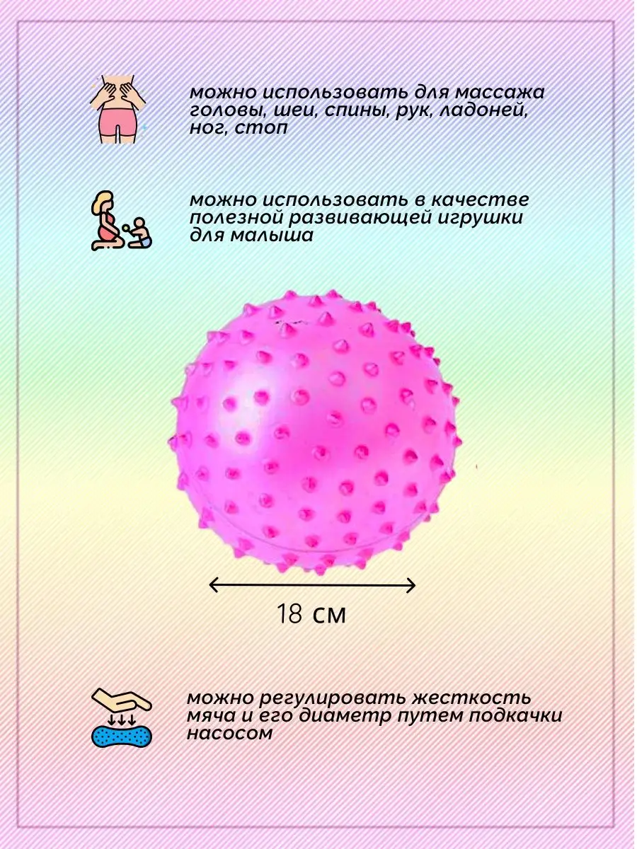 Мяч с шипами 18см panawealth 168317952 купить за 433 ₽ в интернет-магазине  Wildberries