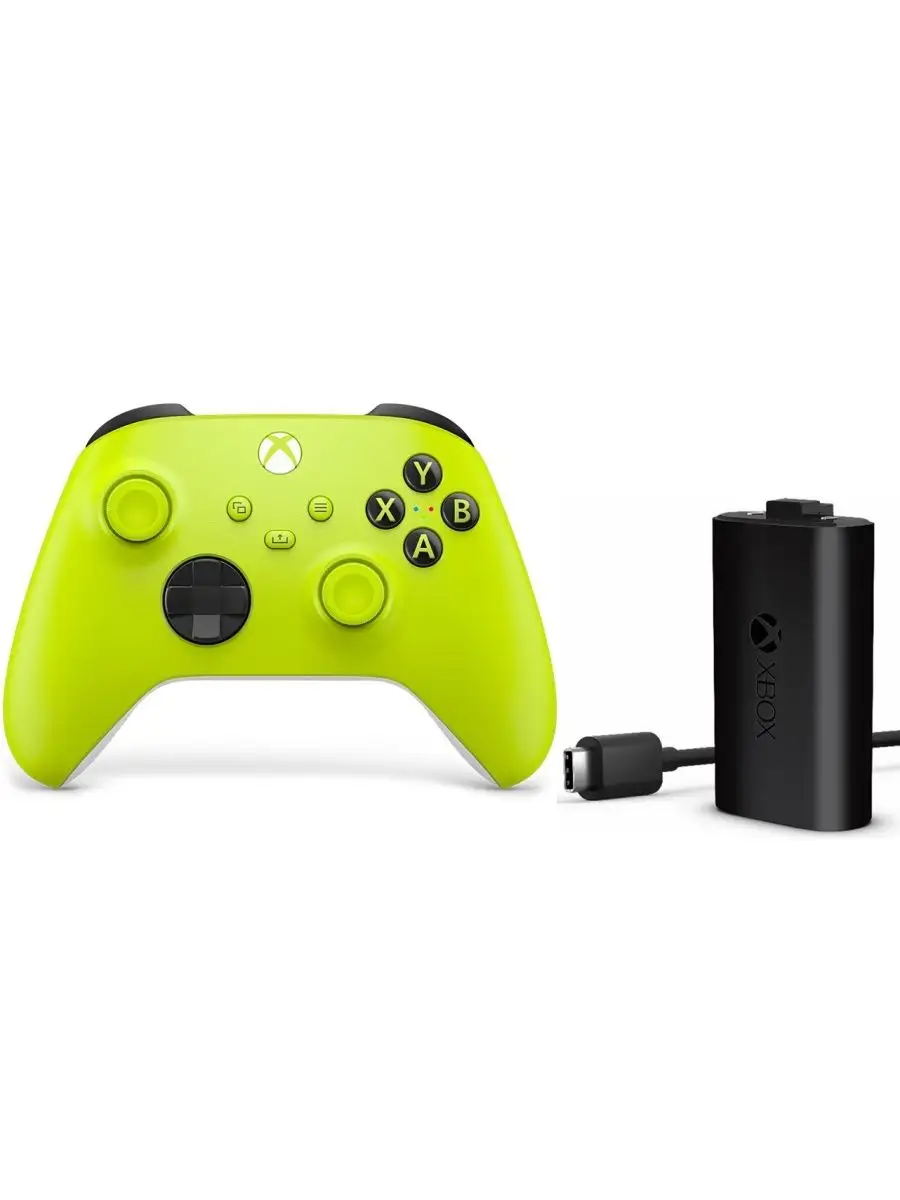Геймпад Xbox Series S X Electric Volt зеленый + Аккумулятор