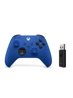 Геймпад Xbox One Series S X Shock Blue синий + Адаптер Microsoft 168321741 купить за 6 780 ₽ в интернет-магазине Wildberries